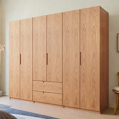 Parttlion European style simple bedroom wardrobe