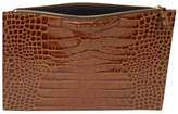 Thumbnail for your product : Givenchy Brown Croc Medium Antigona Pouch