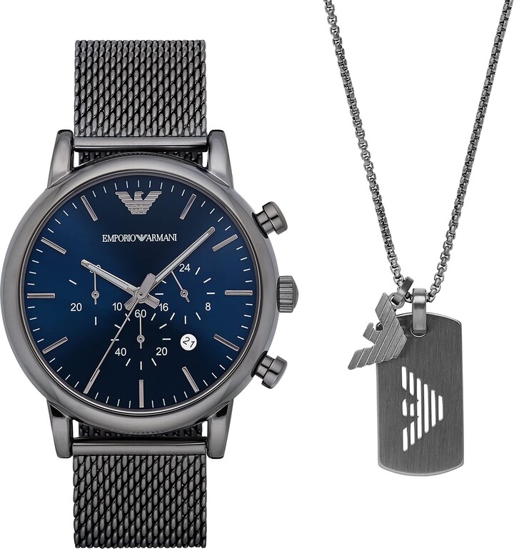 Armani Gunmetal Watch | ShopStyle