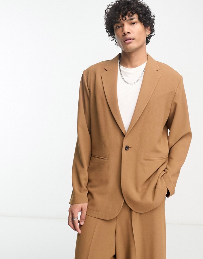 ASOS DESIGN Men's Brown Suits
