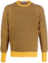 Thumbnail for your product : Drumohr Monogram-Pattern Cashmere Sweater