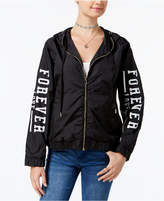 Thumbnail for your product : Miss Chievous Juniors' Forever Love Hooded Jacket