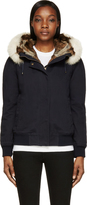 Thumbnail for your product : Yves Salomon Army by Navy Fur-Trimmed Layered Jacket