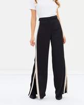 Thumbnail for your product : Missguided Satin Split Hem Flare Trousers