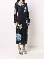 Thumbnail for your product : Rixo Floral Print Long-Sleeve Maxi Dress