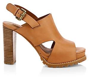 See by Chloe Women's Brooke Leather Platform Sandals