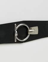 Thumbnail for your product : Reclaimed Vintage Inspired Ring Detail Leather Belt