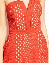 Thumbnail for your product : Warehouse Strapless Broidery Dress