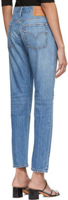 Levi's Levis Blue 501 Straight Jeans
