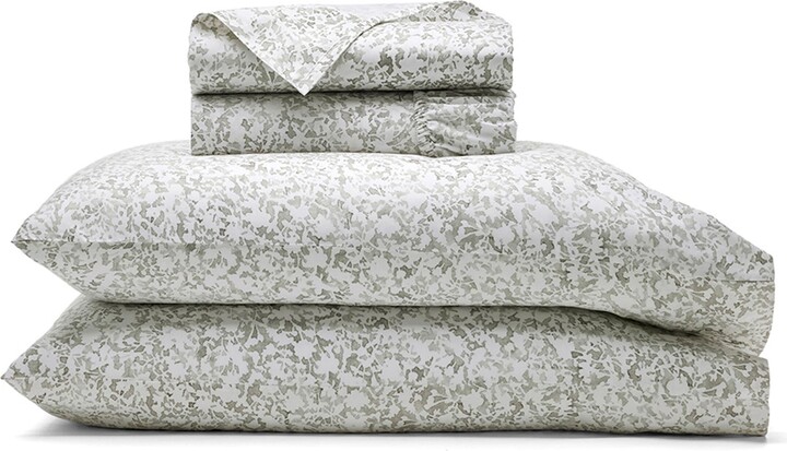 Boll & Branch Signature Garden Print Hemmed Organic Cotton Sheet Set