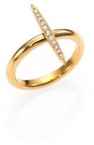 Thumbnail for your product : Michael Kors Matchstick Pavé Ring/Goldtone