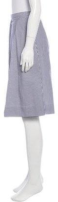 Tibi Striped Pleated Skirt