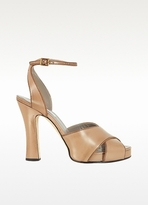 Thumbnail for your product : Marc Jacobs Dune Distressed Leather Platform Sandal