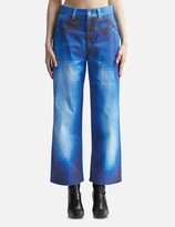 Pixelated Baggy Denim Jeans 
