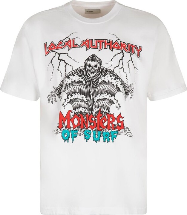 Local Authority Monsters of Surf Printed T-Shirt