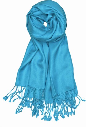 World of Shawls Handcrafted Soft Pashmina Shawl Wrap Scarf in Solid Colors 100% Viscose Factory Clearance (Dark Brown)