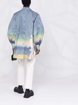 Thumbnail for your product : Rokh Painterly-Print Balloon Shirt