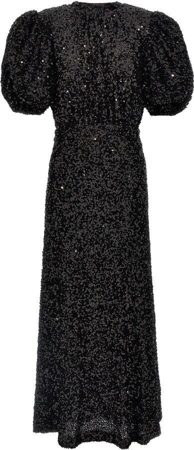 Rotate by Birger Christensen Sequin Midi Dress Dresses