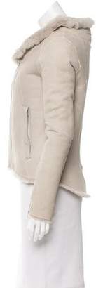 Helmut Lang Long Sleeve Shearling Jacket