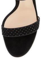 Thumbnail for your product : Gianvito Rossi Studded Suede Ankle-Wrap Sandal