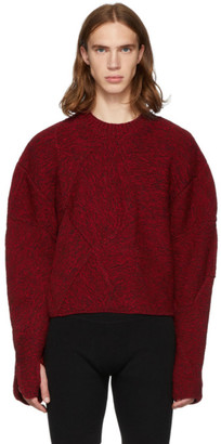 Judy Turner Red Merino Wool Crush Sweater
