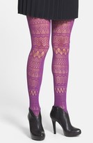 Thumbnail for your product : Kensie Geometric Openwork Tights