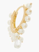Thumbnail for your product : Maria Tash Coronet Diamond, Pearl & 18kt Gold Single Earring - Pearl