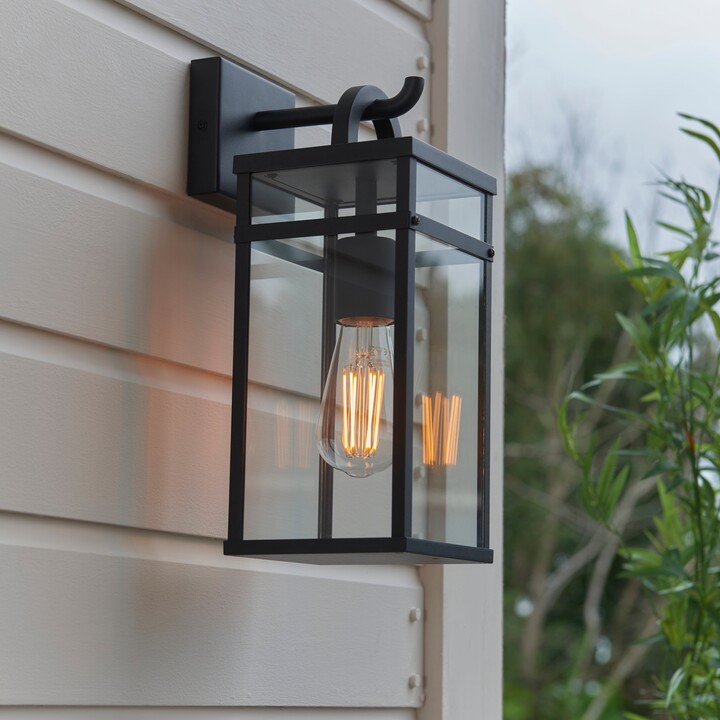 Dunelm Dalton Industrial Outdoor Wall Light Black - ShopStyle