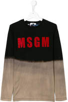 Thumbnail for your product : MSGM Kids Teen dyed effect T-shirt
