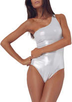 Thumbnail for your product : Melissa Odabash Metallic One-Shoulder One-Piece Swimsuit