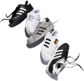 adidas Gazelle Original Snake-Embossed Sneaker, Black/Crystal White