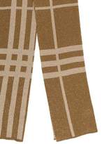 Thumbnail for your product : Burberry Metallic Checked Scarf