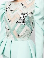 Thumbnail for your product : Saiid Kobeisy Bead-Embellished Peplum Suit