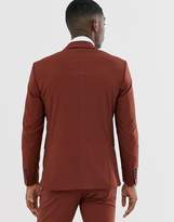 Thumbnail for your product : Selected suit jacket in paprika red
