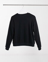 Thumbnail for your product : ASOS Petite DESIGN Petite tracksuit ultimate sweat / jogger with tie in cotton in black - BLACK