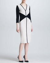 Thumbnail for your product : Mantu Colorblock V Neck Dress
