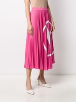 Thumbnail for your product : Valentino VLOGO pleated midi skirt