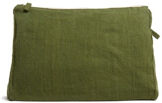 ONCE MILANO Zip-Up Linen Pouch