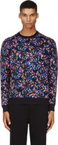 Thumbnail for your product : Kris Van Assche Krisvanassche Blue & Orange Confetti Sweater