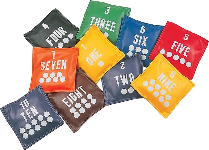 Champion 5" Bean Bag Set with Numbers, 10/Set (CHSNB55)