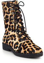 Thumbnail for your product : Diane von Furstenberg Ace Leopard-Print Calf Hair Ankle Boots