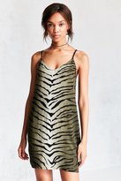 Thumbnail for your product : Ecote Celeste V-Neck Mini Printed Slip Dress