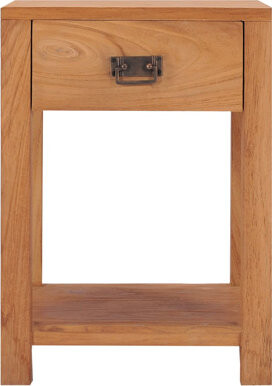 Millwood Pines Chadwin 1 - Drawer Solid Wood Nightstand in Brown