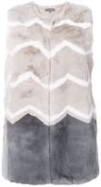 Thumbnail for your product : N.Peal patterned gilet