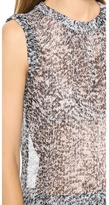 Thumbnail for your product : Rebecca Taylor White Noise Print Top