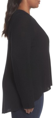 Eileen Fisher Plus Size Women's Seam Front Merino Sweater