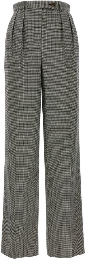 Rochas Houndstooth Patterned Pants