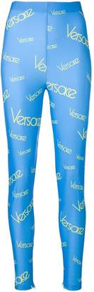 Versace vintage logo print leggings
