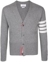 Thumbnail for your product : Thom Browne 4-Bar V-neck cashmere cardigan