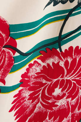 Diane von Furstenberg Printed Silk Wrap Midi Skirt - Ivory